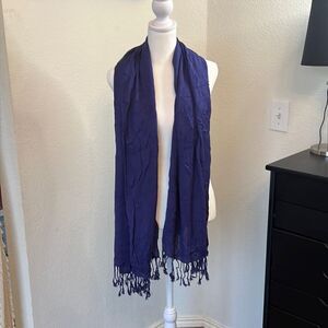 Dark Periwinkle Blue Women’s Scarf - 68" Long